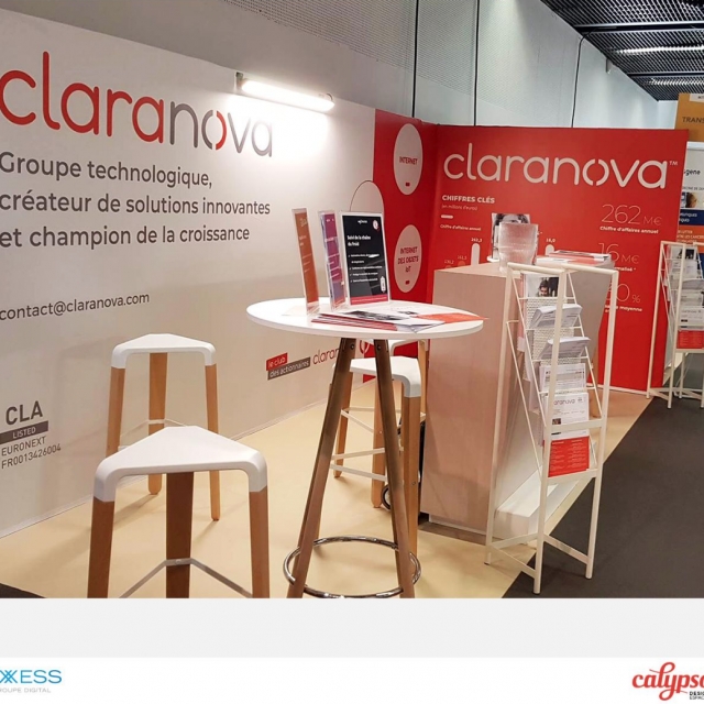 CALYPSO ESPACES ACCOMPAGNE CLARANOVA POUR LE SALON ACTIONNARIA 2019